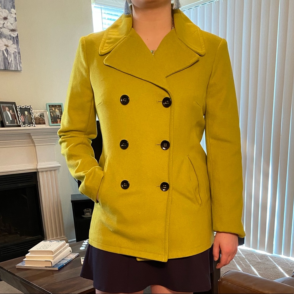 NY&Co Lime Green Peacoat